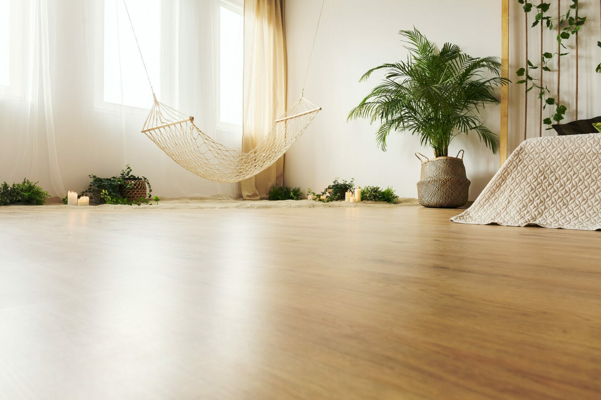 Floor Services In Houston, Sleek and modern walnut hardwood flooring choice.